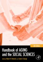 Handbook of Aging and the Social Sciences.