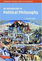 An introduction to political philosophy /