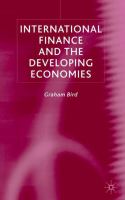 International finance and the developing economies /