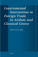 Governmental intervention in foreign trade in archaic and classical Greece