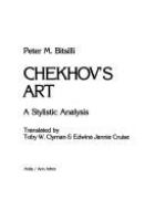 Chekhov's art, a stylistic analysis /