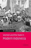 Women and the state in modern Indonesia /