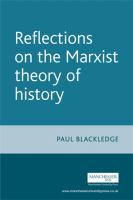 Reflections on the Marxist Theory of History.