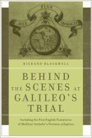 Behind the scenes at Galileo's trial including the first English translation of Melchior Inchofer's Tractatus syllepticus /