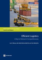 Efficient Logistics : A Key to Vietnam’s Competitiveness.