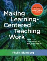 Making learning-centered teaching work practical strategies for implementation /