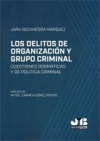 Los delitos de organización y grupo criminal : Cuestiones dogmáticas y de política criminal.