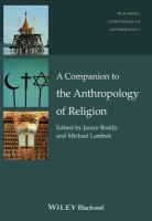 A Companion to the Anthropology of Religion.