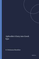 Aphrodite's entry into Greek epic /