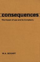 Consequences : The Impact of Law and Its Complexity.