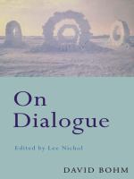 On Dialogue.