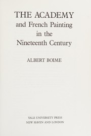 The Academy and French painting in the nineteenth century /