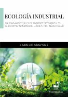 Ecologia industrial : calidad ambiental en el ambiente operativo y en el entorno inmediato de los centros industriales /