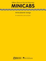 Minicabs : minicabaret songs for medium/low voice and piano /