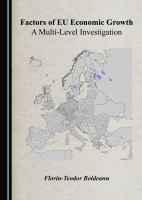 Factors of EU economic growth a multi-level investigation /