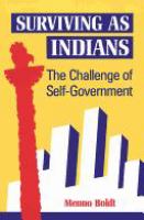 Surviving as Indians : the challenge of self-government /