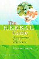 The H.E.R.B.A.L. guide dietary supplement resources for the clinician /