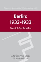 Berlin, 1932-1933 /