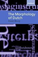 The morphology of Dutch /