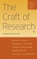 The Craft of Research.