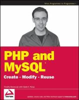 PHP and MySQL create-modify-reuse /