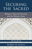 Securing the sacred religion, national security, and the western state /