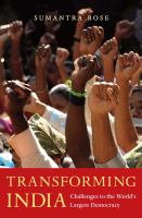 Transforming India challenges to the world's largest democracy /