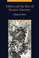 Milton and the rise of Russian satanism /