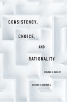 Consistency, choice, and rationality /