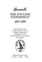 Boswell, the English experiment, 1785-1789 /