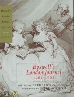 Boswell's London journal, 1762-1763 /
