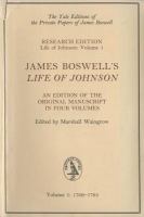 James Boswell's Life of Johnson : an edition of the original manuscript in four volumes /