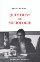 Questions de sociologie /