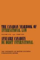 Canadian Yearbook of International Law, 1970 : Annuaire Canadien de Droit International.