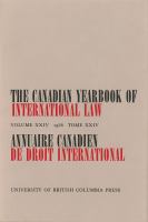 Canadian Yearbook of International Law, 1986 : Annuaire Canadien de Droit International.