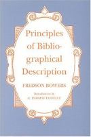 Principles of bibliographical description /