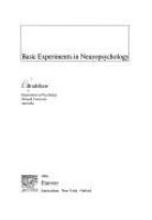 Basic experiments in neuropsychology /