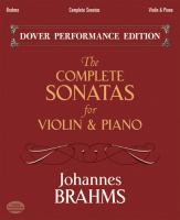 The complete sonatas for violin and piano : with separate violin part /