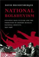 National Bolshevism : Stalinist mass culture and the formation of modern Russian national identity, 1931-1956 /