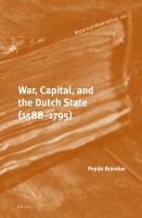 War, capital, and the Dutch state (1588-1795)