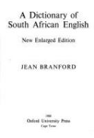 A dictionary of South African English /