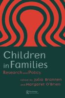 Children in families : research and policy /