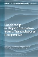 Leadership in Higher Education from a Transrelational Perspective.