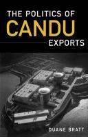 The politics of CANDU exports