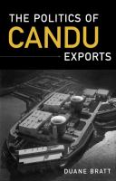 The politics of CANDU exports /