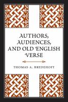 Authors, audiences, and Old English verse