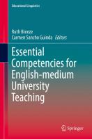 Essential Competencies for English-Medium University Teaching.