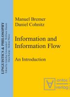 Information and Information Flow : An Introduction.