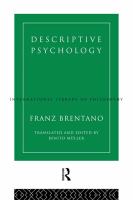 Descriptive psychology