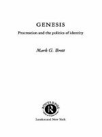 Genesis : procreation and the politics of identity /